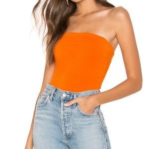 REVOLVE Alyson Tube Bodysuit in Orange